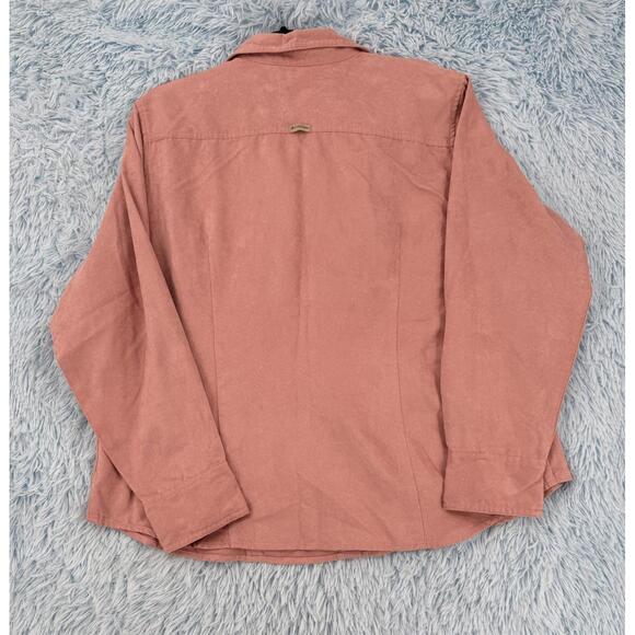 Columbia Women’s 1X Plus Shirt Rosa Siskiyou Pass Long Sleeve Snap Button Outdoo - Picture 11 of 15